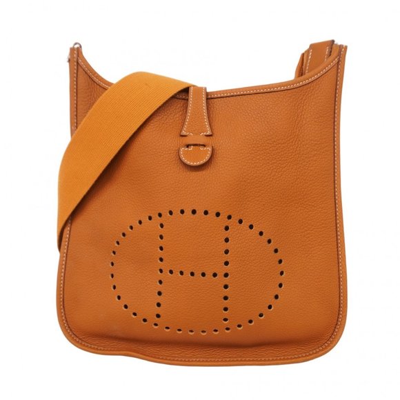 Hermes Hermès Evelyn 1PM Shoulder Bag, Taurillon Clemence Leather, Gold, K Stamp - Picture 1 of 10